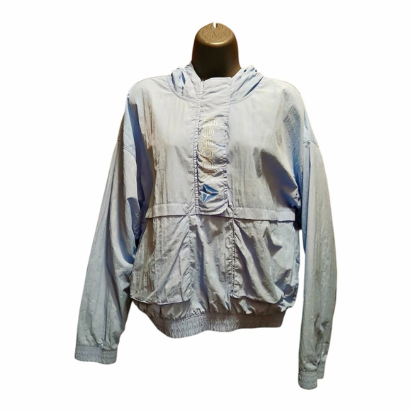 Reebok Jackets & Blazers - Reebok Women’s Blue Windbreaker Hooded Jacket Size S JC532